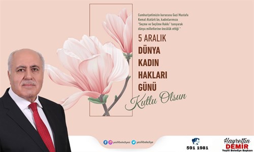 5 ARALIK DÜNYA KADIN HAKLARI GÜNÜ